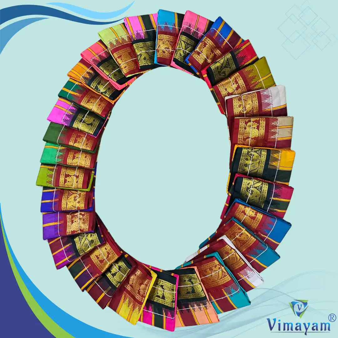 KARISHMA DHOTIES – SILK DHOTIES | Vimayam Dhoties